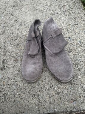 UGG Women's Perforated Suede Ankle Boots - Gray